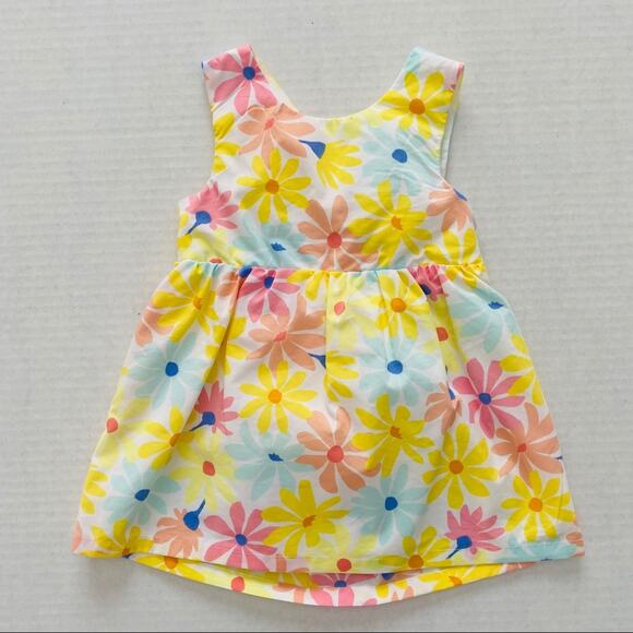 Cat & Jack | @ Cutout Bow Back Floral Spring Dress - Picture 1 of 6